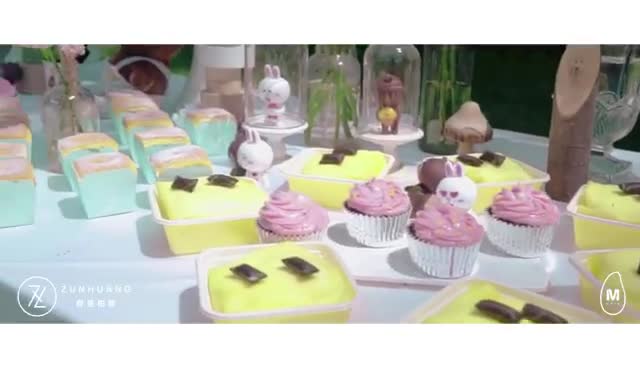 【布朗熊与可妮兔】户外马卡龙色系小清新气球婚礼