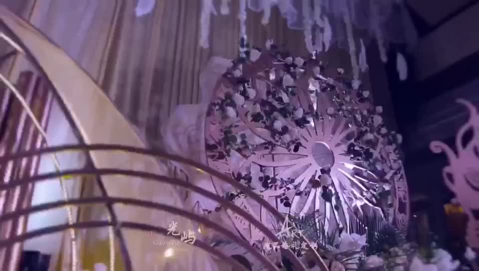 湖州艺品婚礼定制 仁皇花园 高贵紫香槟 梦幻主题