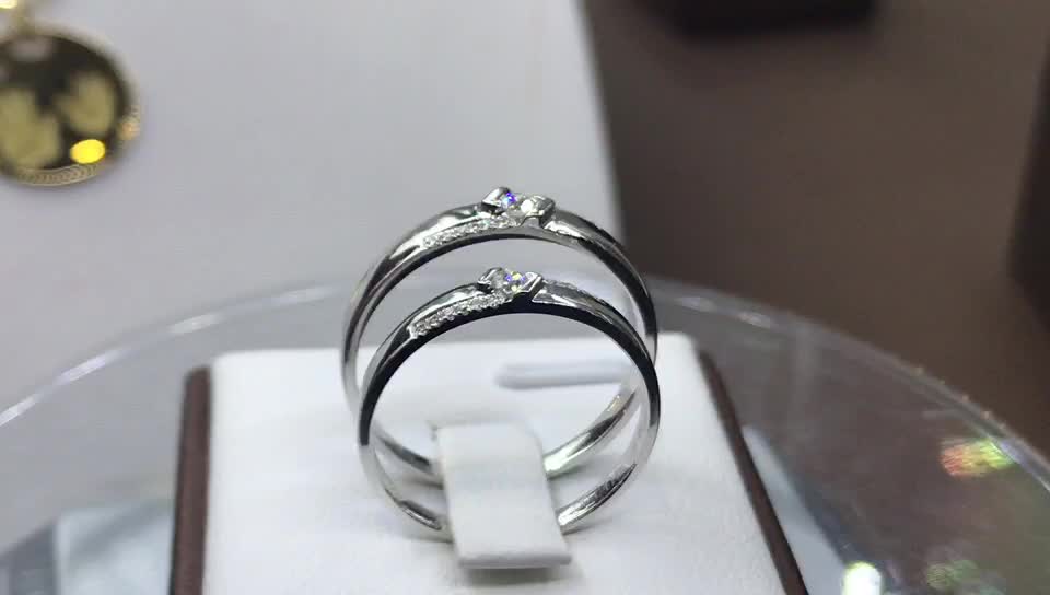 GR-互·爱系列钻石对戒 爱是相互的 交会的灵魂