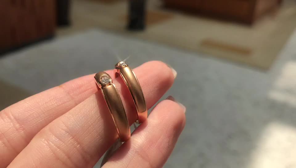 GR—美妙人生 玫瑰金对戒 