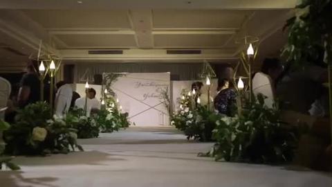 【风尚婚礼宴会设计】  白绿色小清新