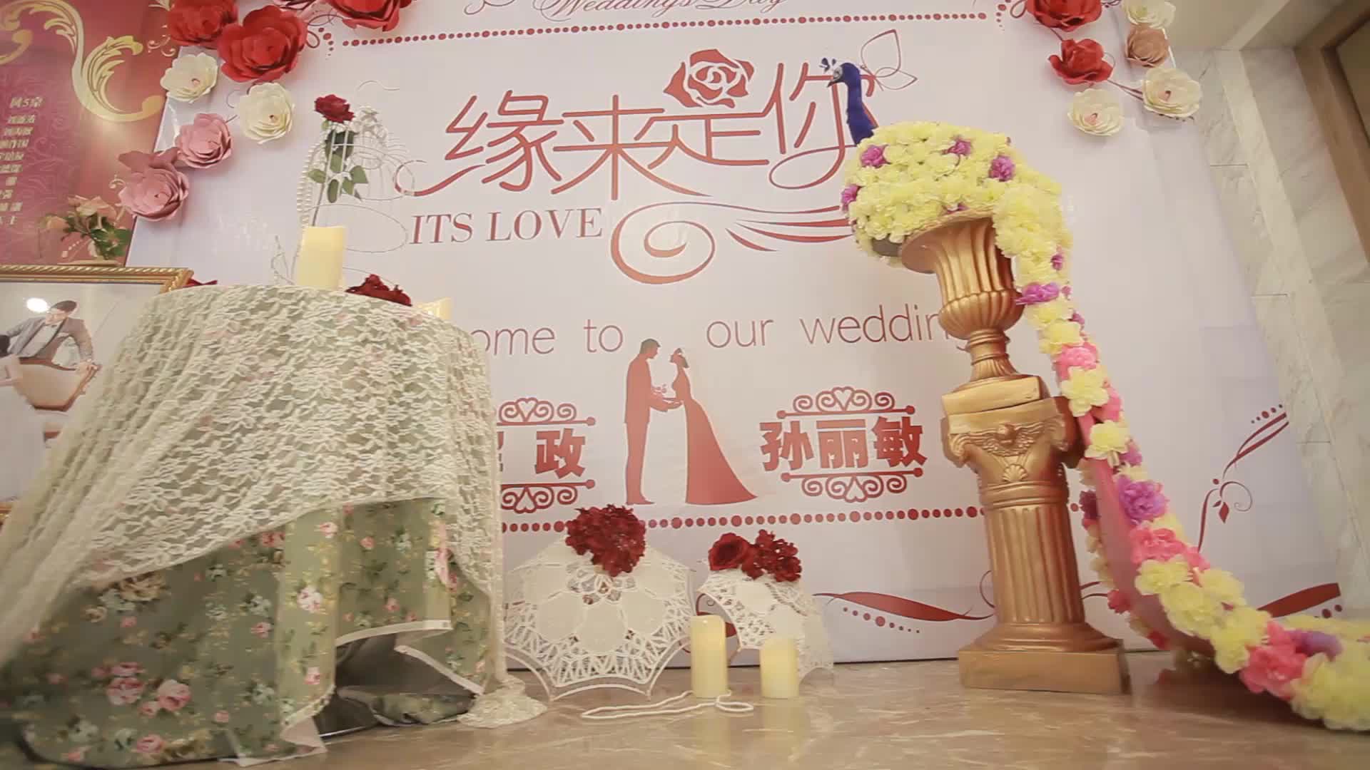 欧式红金搭配超性价比婚礼