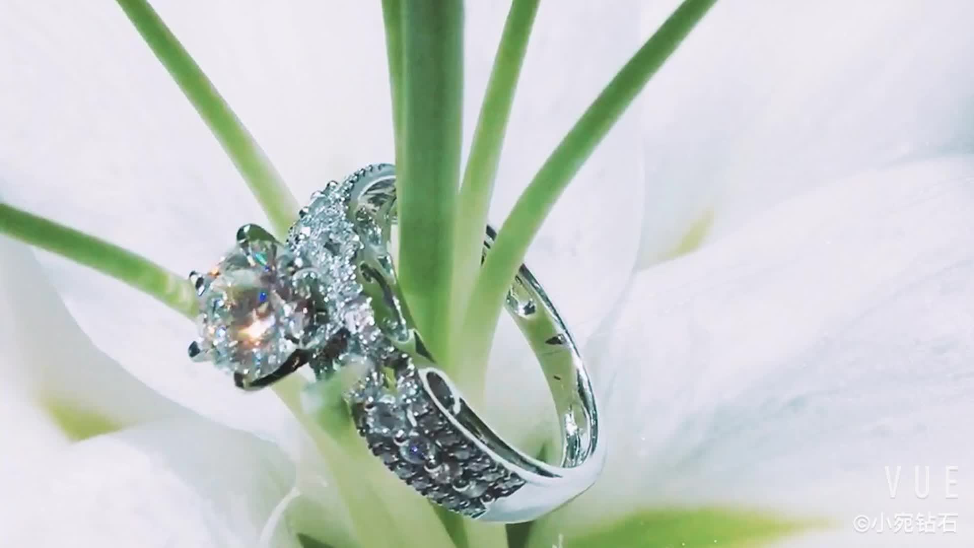 2018小宛钻石1克拉六爪豪华镶嵌款