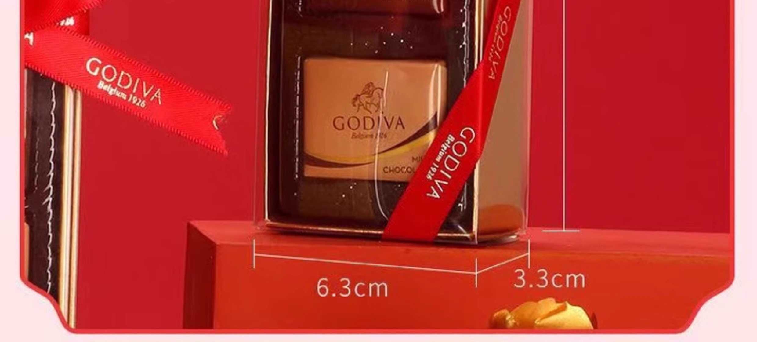 【大牌超低价】GODIVA/歌帝梵巧克力片装2粒4粒8粒结婚喜糖成品含糖果婚庆伴手礼